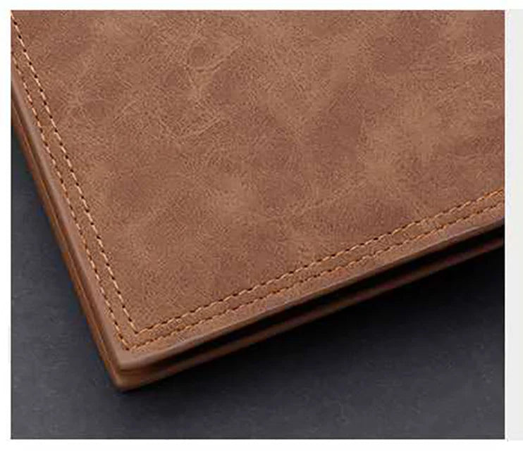 Personalized Men's Leather Wallet – Engraved Gift for Husband or Boyfriend
