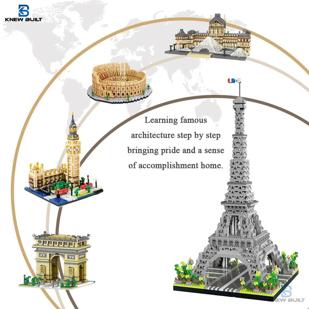 Big Ben Micro Mini Building Blocks Crafted Replica, Leisure and Entertainment Toys Construction Bricks Decoration Party Gift