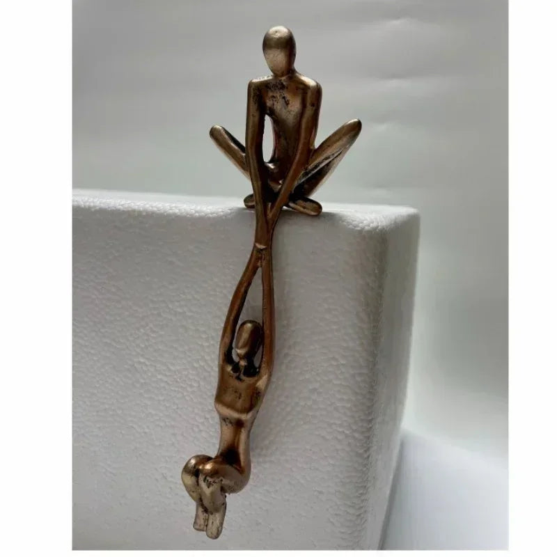 Man Lifting Woman Figurine Art Statue Lover Sculpture Ornament Home Desktop Decor Dancing Couple Sculpture Art Creative Artwork