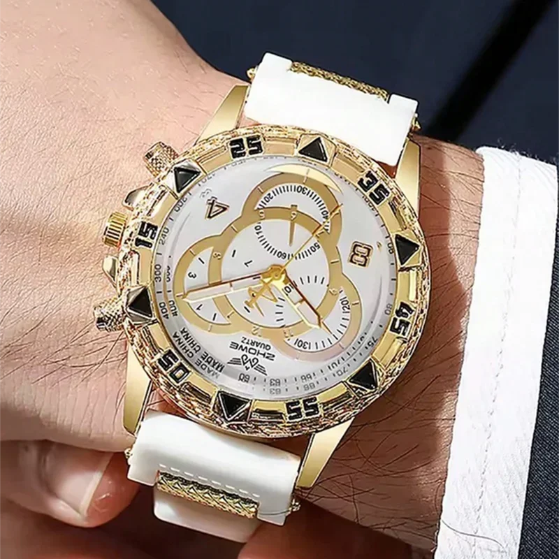 Men's Business Stainless Steel Quartz Watch – Stylish Gift for Boyfriend