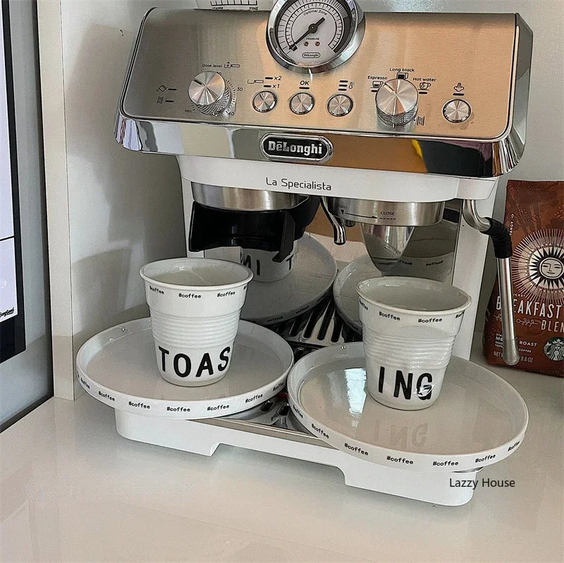 Ins Style Irregular Ceramic Mug Hand-pinch Coffee Cup Mugs Funny Glass Drinking Glasses Kawaii Cup Dessert Plate Mugs Coffee Cup