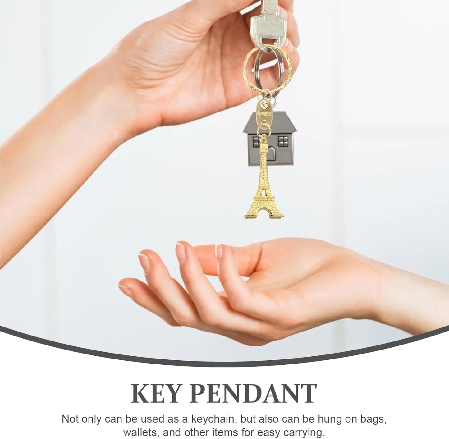 12Pcs Eiffel Tower Keychain For Keys Souvenirs Paris Tour Eiffel Keychain Key Chain Key Ring Decoration Key Holder
