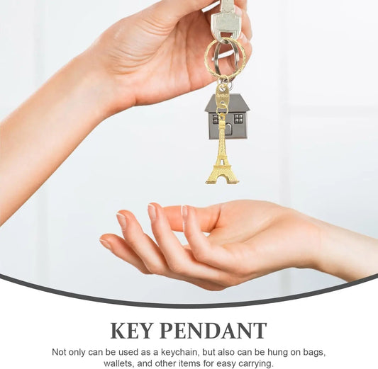 12Pcs Eiffel Tower Keychain For Keys Souvenirs Paris Tour Eiffel Keychain Key Chain Key Ring Decoration Key Holder