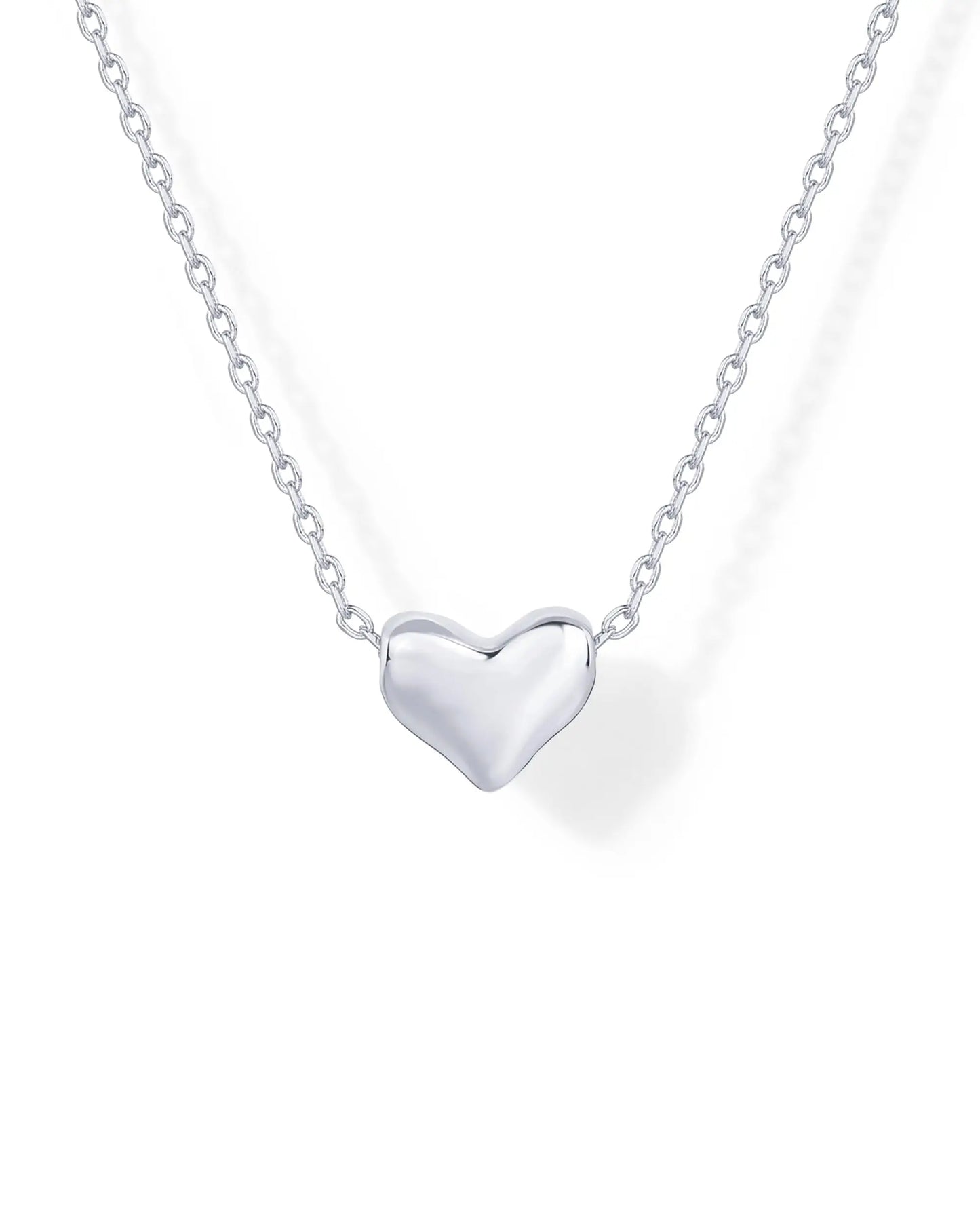 Shevalues 14K Gold Plated Love Pendant Necklaces for Women Lady Girls Cute Dainty Heart Necklace Fashion Jewelry For Gift