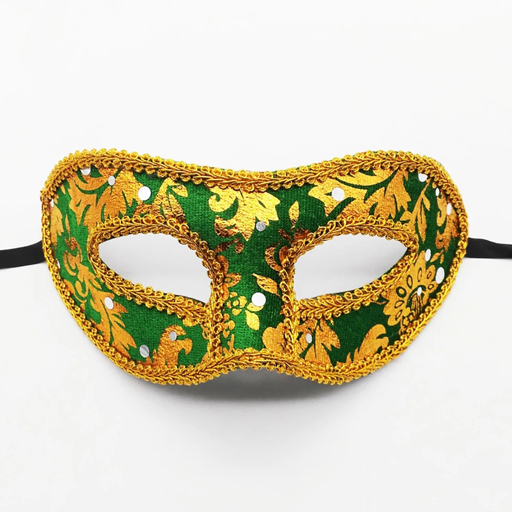 Men Mardi Gras Carnival Mask Venetian Masks Vintage Antique Jazz Masks Masquerade Cosplay Masks Unisex Half Face Party Masks