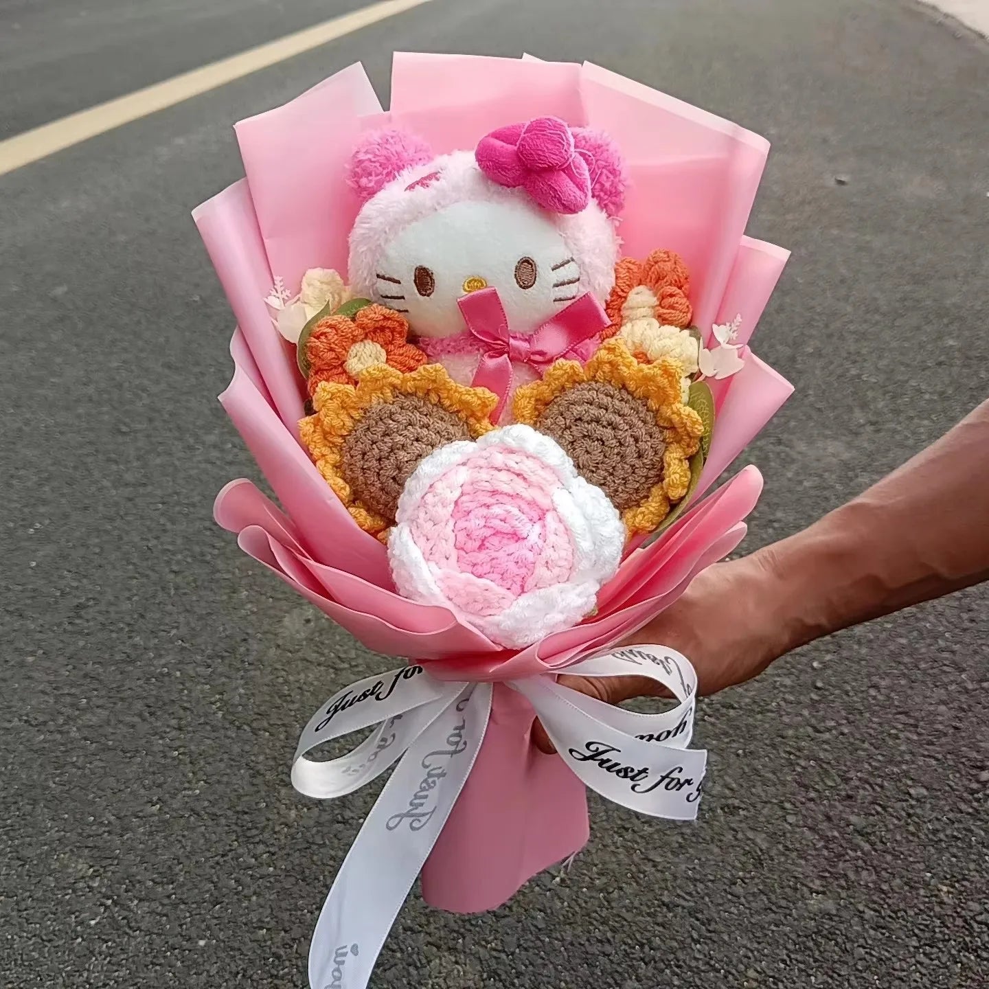 Christmas Gifts Sanrio Plush Flowers Bouquet Kuromi Plushie Soft Doll Animals Valentine's Day Birthday Wedding Party Gift