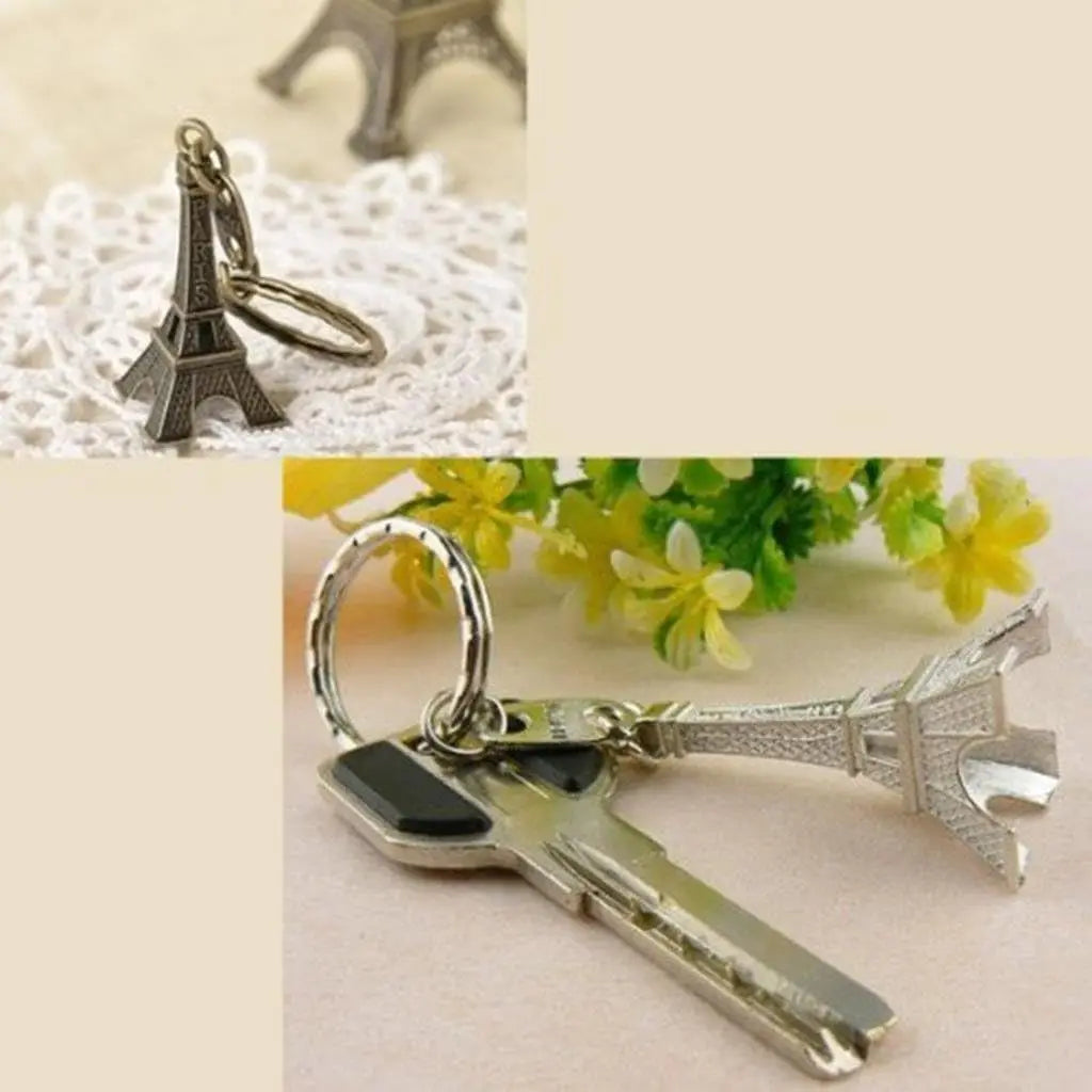 12Pcs Eiffel Tower Keychain For Keys Souvenirs Paris Tour Eiffel Keychain Key Chain Key Ring Decoration Key Holder