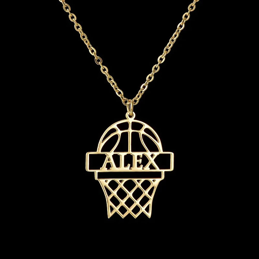 YOUSHANG Customized Football Name Necklace