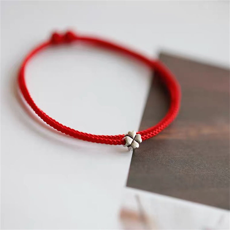 Handmade Colorful Rope Lucky Cat Bracelet For Women Girls Birthday Gifts Charm Tassel Fashion Maneki Neko Couple Bangles