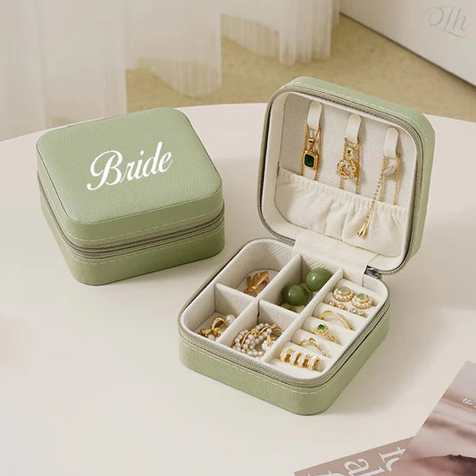 Personalized Jewelry Box for Wedding Gift, Birthday Gift Travel Jewelry Box, Mini Jewelry Box JEWELRY NOT INCLUDED