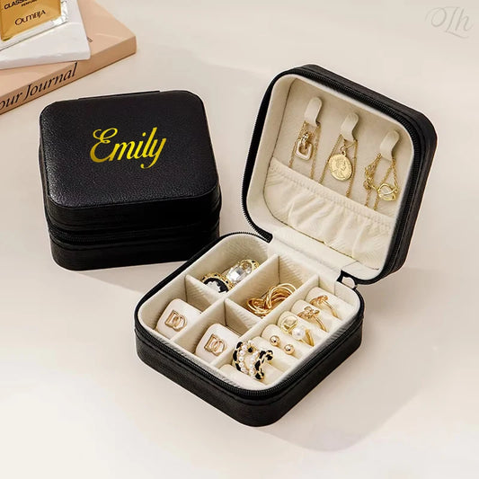 Personalized Jewelry Box for Wedding Gift, Birthday Gift Travel Jewelry Box, Mini Jewelry Box JEWELRY NOT INCLUDED