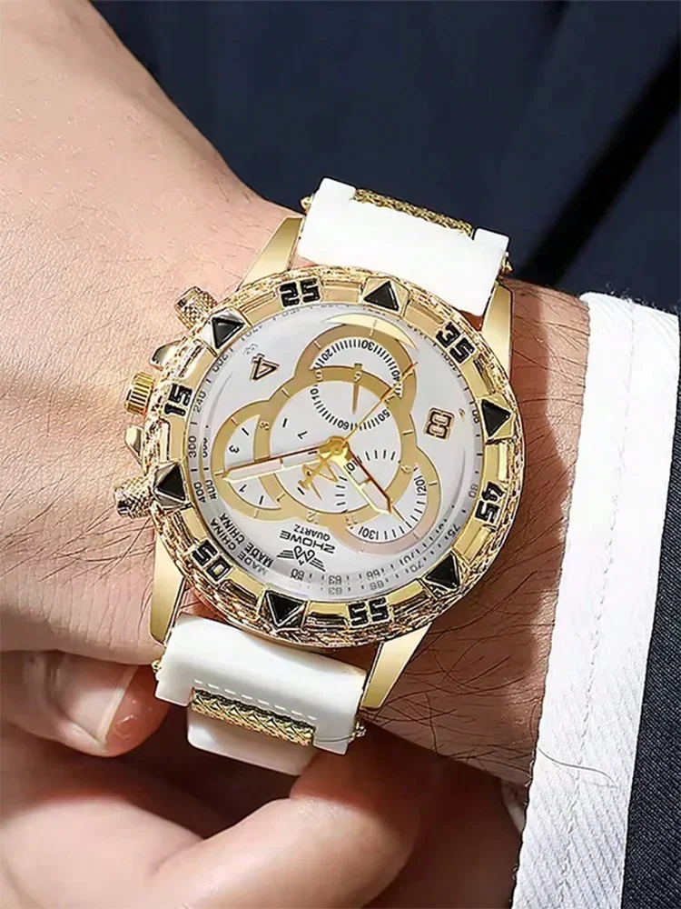 Men's Business Stainless Steel Quartz Watch – Stylish Gift for Boyfriend