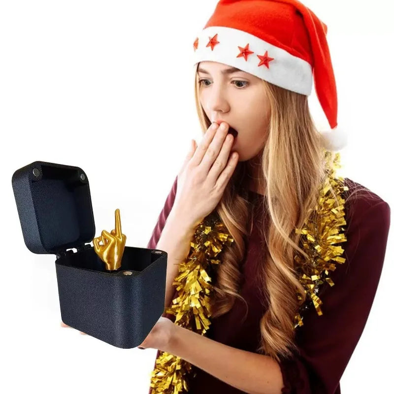 Middle Finger in a Box – Funny Gag & Prank Gift for Adults