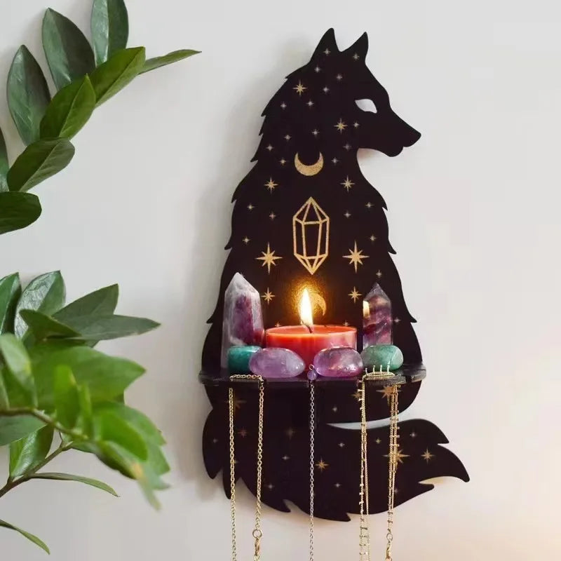 New Crystal Decorative Shelf Wooden Carving Pattern Handicraft Crystal Rack Home Candle Holder Decor Crystal Display Stand Craft