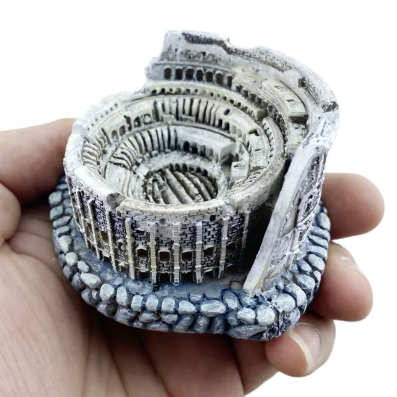 Rome Colosseum Italy Resin Handicraft Souvenirs Desktop Ornament Indoor Table Buildings Home Decoration Collection Gift