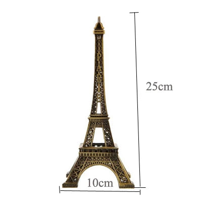 ERMAKOVA Metal Architecture Figurine World Famous Landmark Building Souvenir Statue Home Office Desktop Decor Christmas Gift