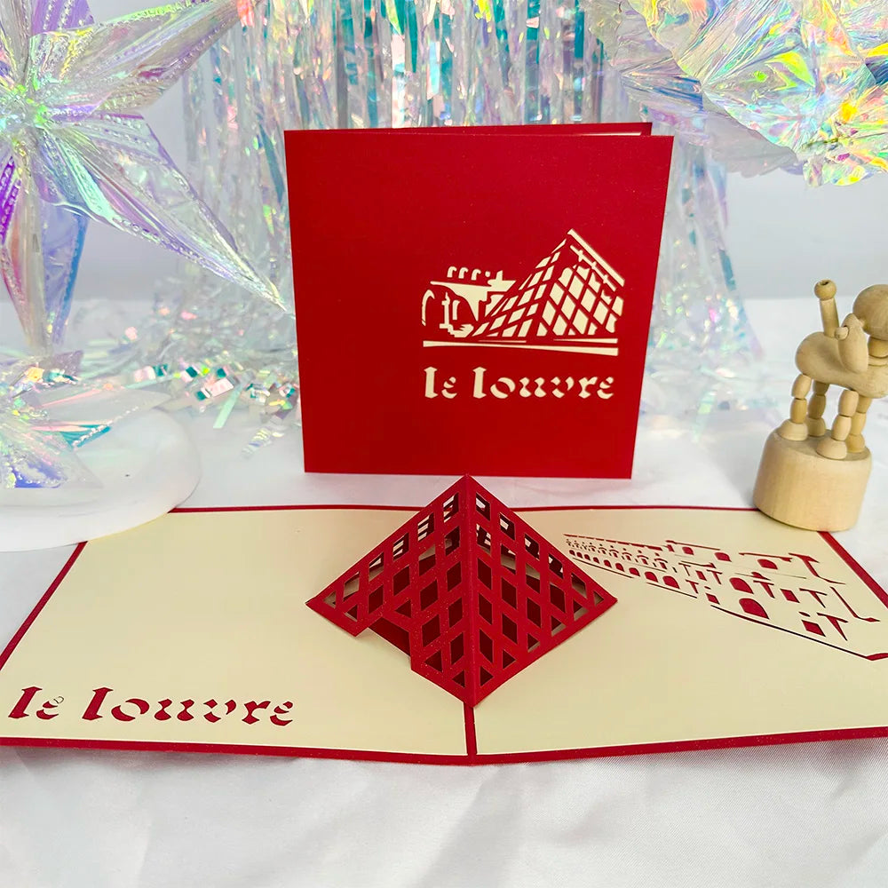 3D Pop Up Birthday Cards Laser Cut Invitations Cards World Architecture Business Card Boy Gifts Greeting Card Tourist Postcard