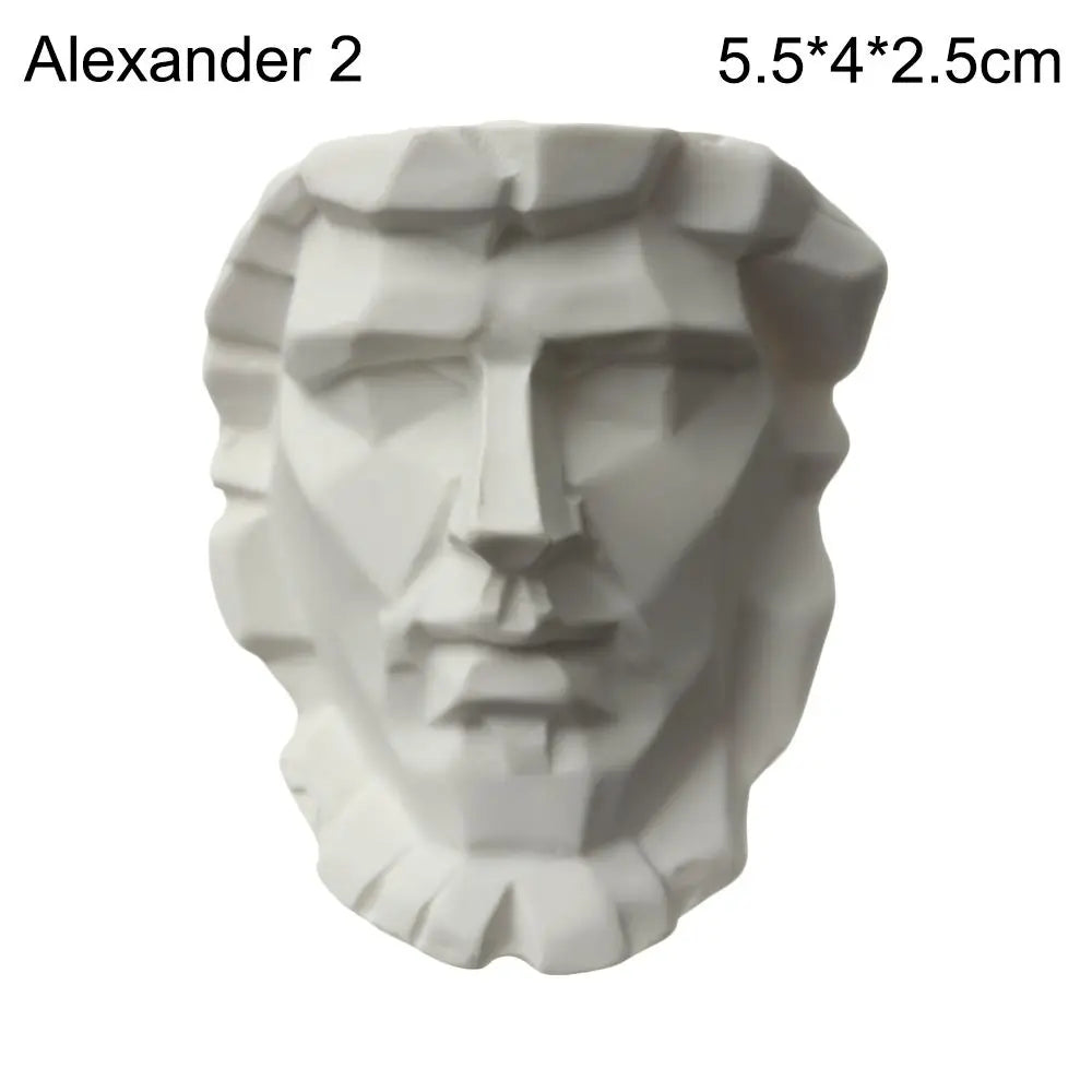 New Mini Figurine Plaster Statue Greek Mythology Celebrities Famous Sculpture Drawing Practice Gypsum Bust Portraits Home Decor