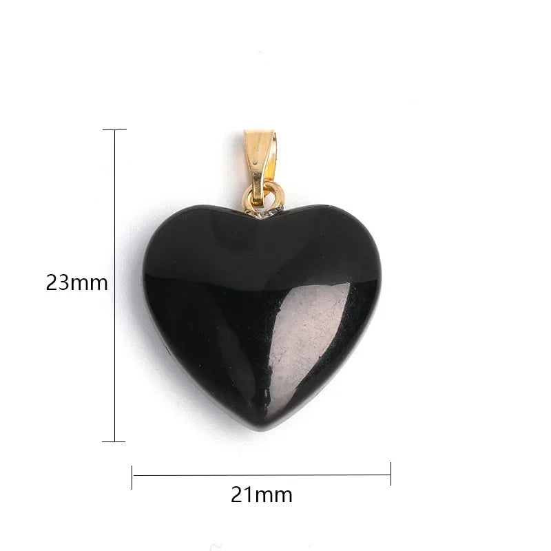 Y2k Love Heart Necklace for Women Fashion Hip Hop Red Hearts Pink Pendants Necklaces Rope Chain Girls Rave Gift Gothic Jewelry