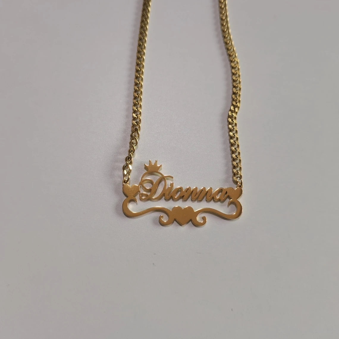 Custom Cuban Chain Butterfly Name Necklace Women Girl Jewelry Personalized Stainless Steel Gold Color Heart Ribbon Name Necklace