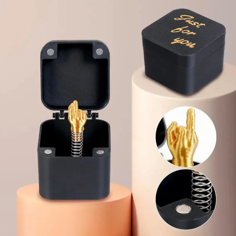 Middle Finger in a Box – Funny Gag & Prank Gift for Adults