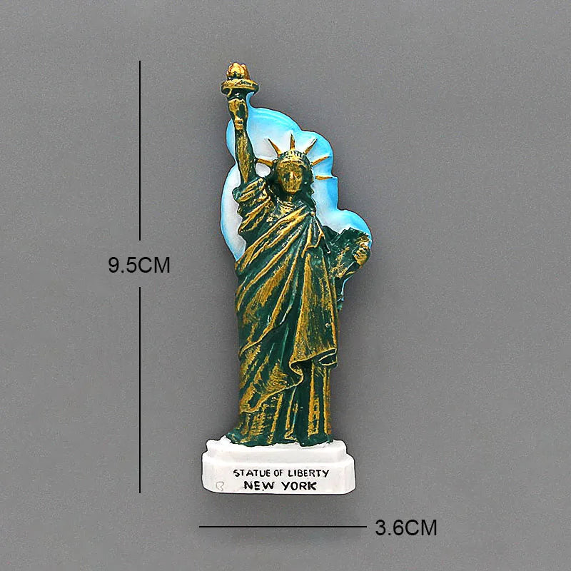 Tourist souvenirs America statue of liberty USA flag New York 3d refrigerator fridge magnets collection gifts home decoration