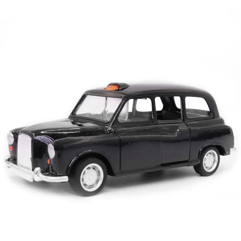 1:32 Alloy Diecast Vintage London-Taxi Car Model doors open Classic Pull Back Miniature Vehicle Replica For Collection Gift