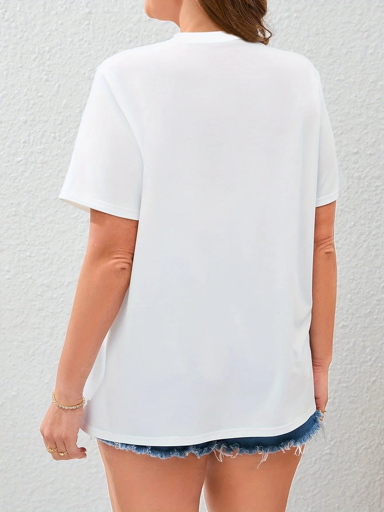 Women'S Paris Street Print T-Shirt Short Sleeve Crew Neck Casual Top with Eiffel Tower Design Spring/Summer/Fall Fashion