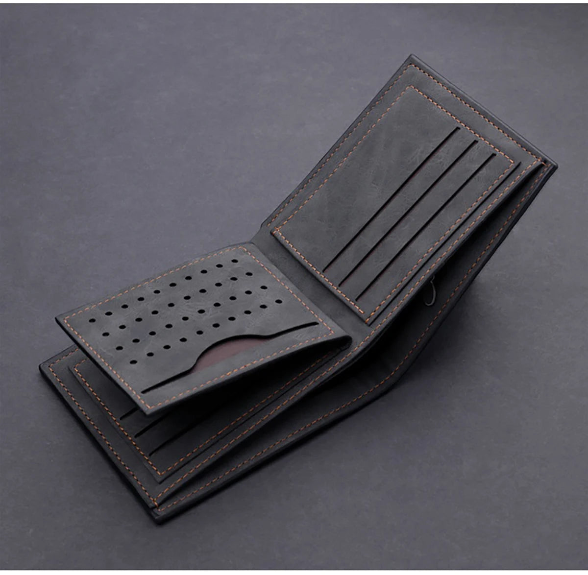 Personalized Men's Leather Wallet – Engraved Gift for Husband or Boyfriend