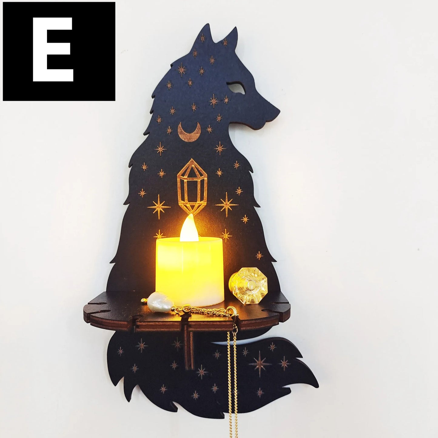 New Crystal Decorative Shelf Wooden Carving Pattern Handicraft Crystal Rack Home Candle Holder Decor Crystal Display Stand Craft