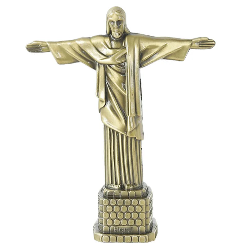 ERMAKOVA Metal Architecture Figurine World Famous Landmark Building Souvenir Statue Home Office Desktop Decor Christmas Gift