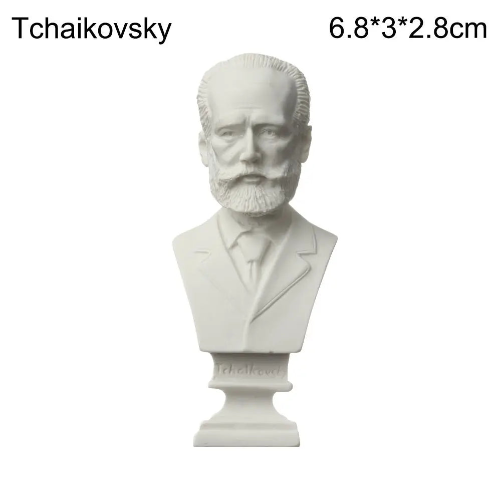 New Mini Figurine Plaster Statue Greek Mythology Celebrities Famous Sculpture Drawing Practice Gypsum Bust Portraits Home Decor