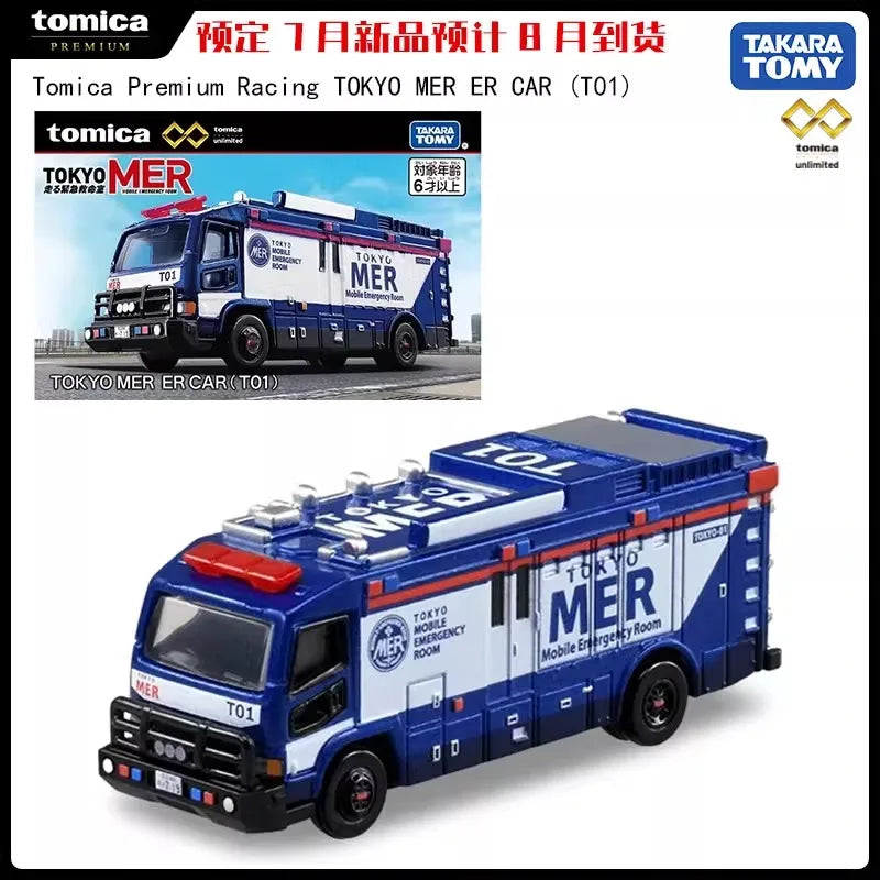 Takara Tomy Tomica Premium Unlimited Tokyo Mer Car (T01) Mini Car Toy Alloy Toys Motor Vehicle Diecast Metal Model for Children