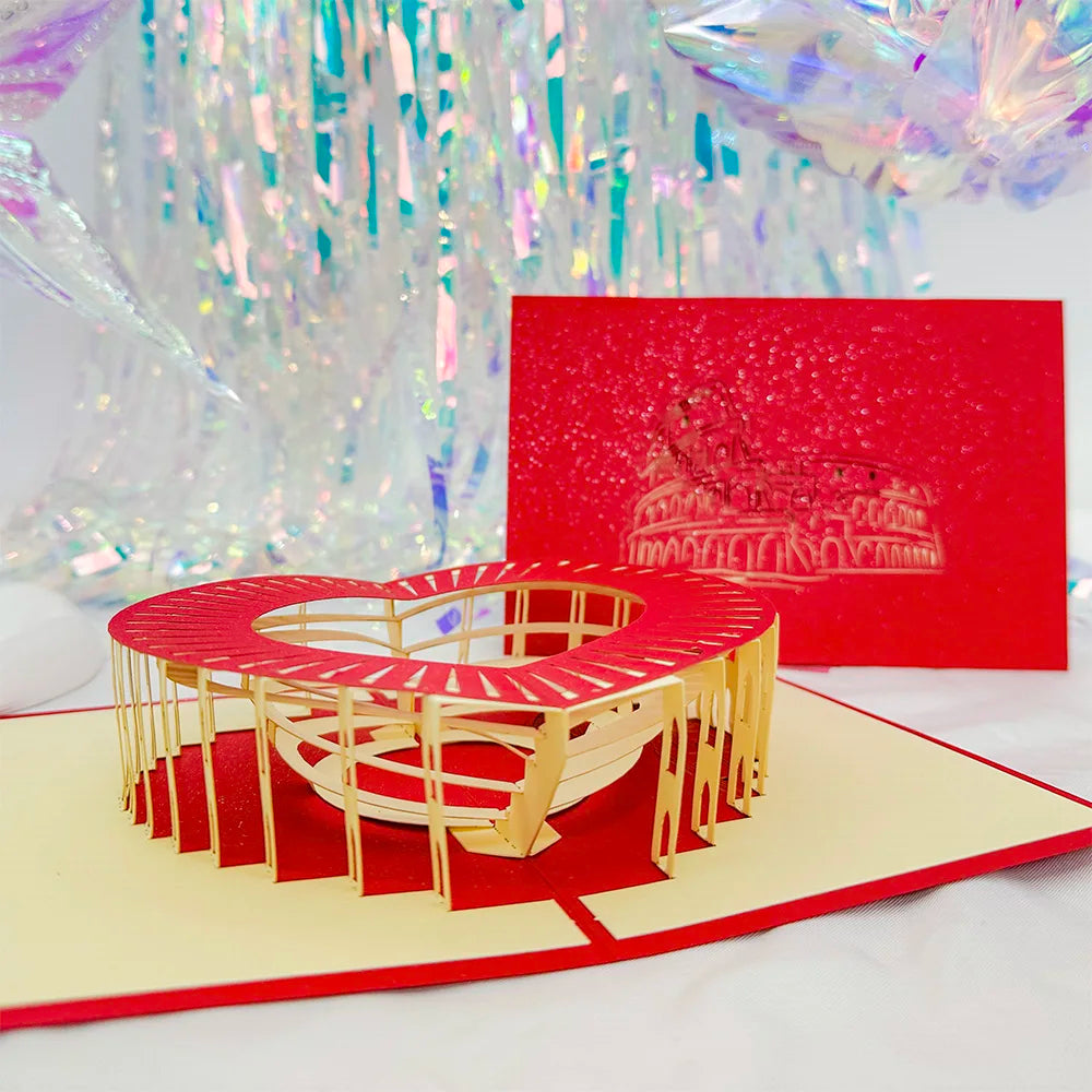3D Pop Up Birthday Cards Laser Cut Invitations Cards World Architecture Business Card Boy Gifts Greeting Card Tourist Postcard