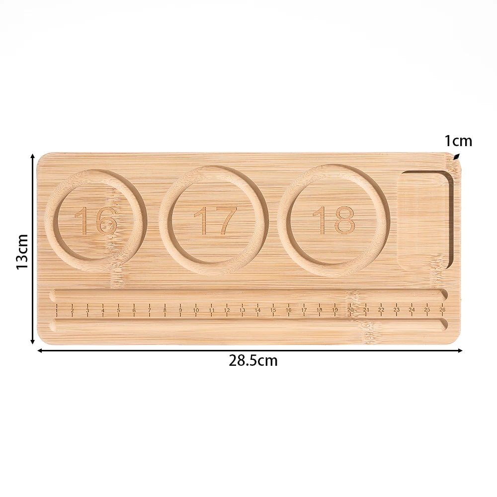 Eco-Friendly Bamboo Bead Board Perfect Tool for Jewelry Making and Beading Projects Bracelet Necklaces Design Beading Mats Trays