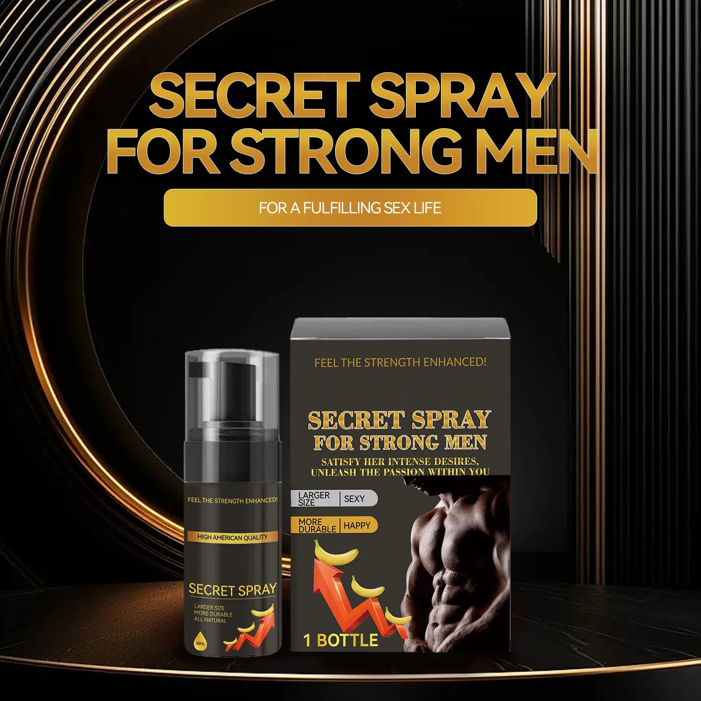 Men's Long-Lasting Delay Spray & Strength Massage Cream – Romantic Gift for Lover
