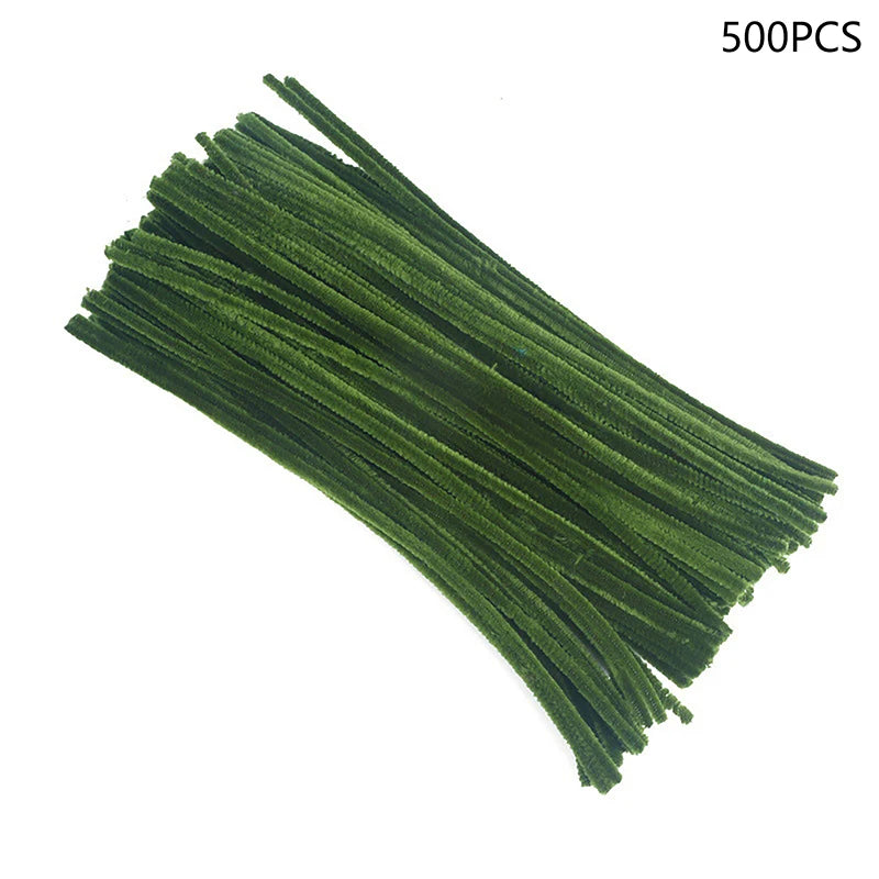 1set Green Pipe Cleaners,Pipe Cleaners For Crafts,Pipe Cleaner Crafts,Chenille Stems For Craft Kids DIY Arts&Crafts Supplies