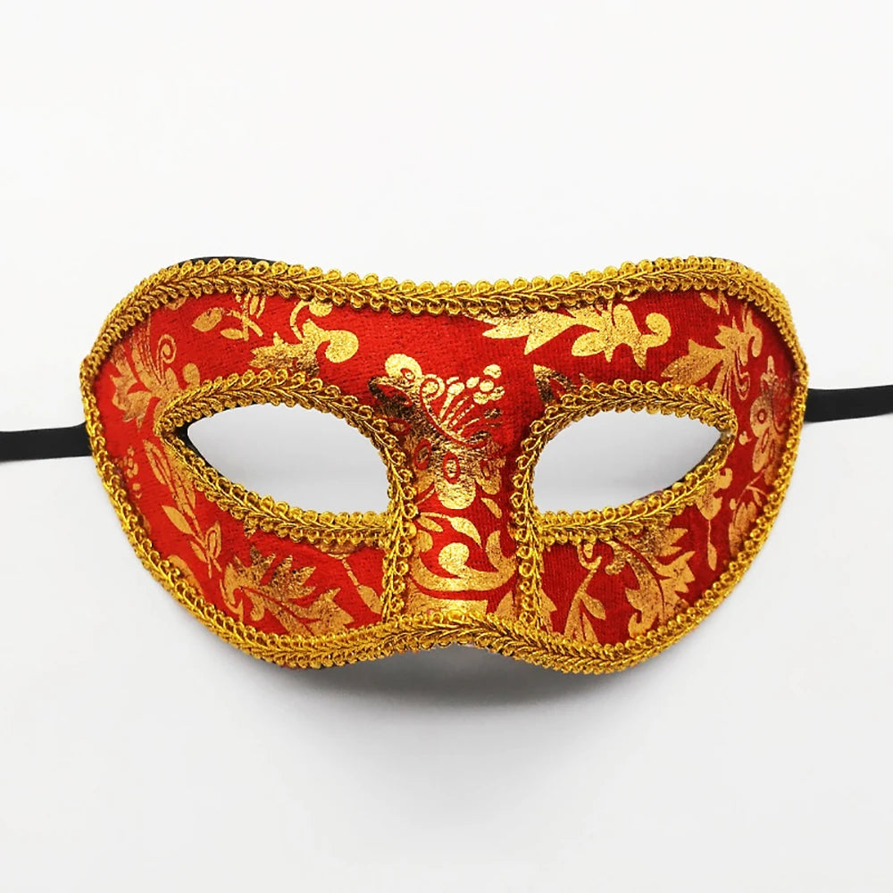 Men Mardi Gras Carnival Mask Venetian Masks Vintage Antique Jazz Masks Masquerade Cosplay Masks Unisex Half Face Party Masks