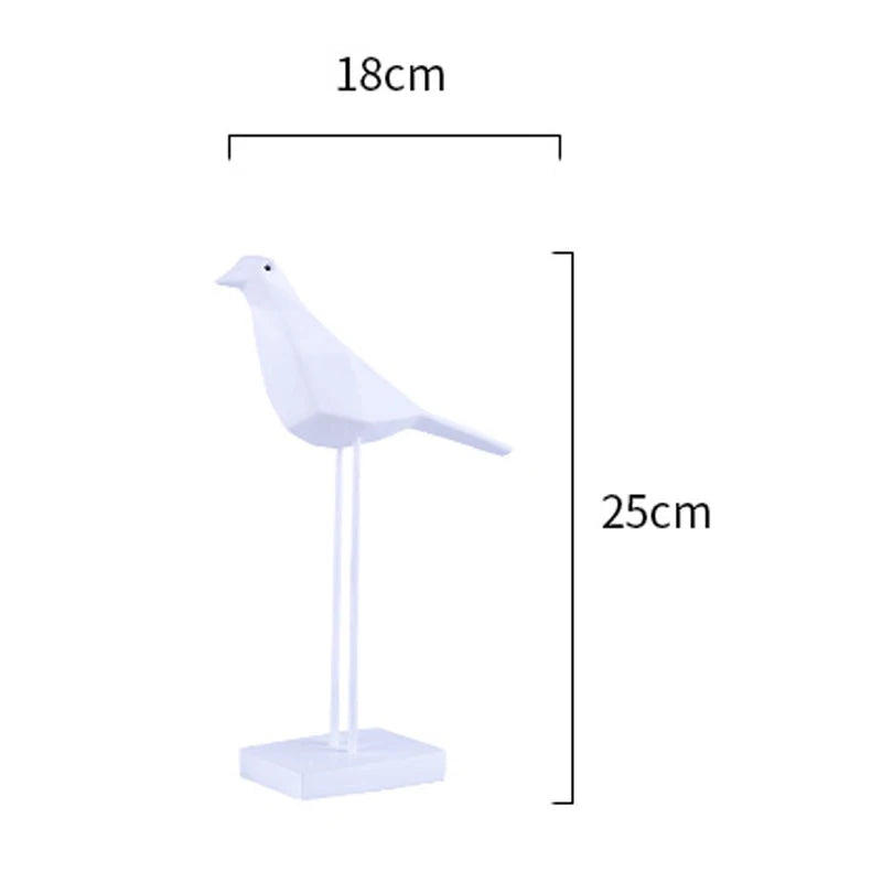 Creative Resin Craft Bird Figurine Statue Office Ornaments Sculpture Home Decoration Accessories