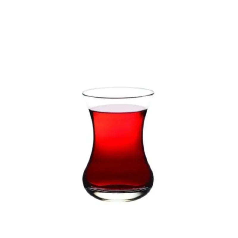 Traditional Turkish Coffee Mug Set - 6PC European Traditional Crystal Glass Cups for Tea, Hot Drinks,Wine