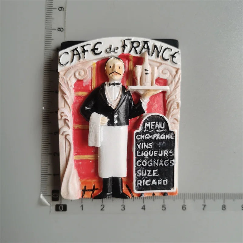 Paris France Tourist Souvenir Fridge Magnets Eiffel Tower French Magnetic Stickers Annecy Decoration on The Fridge Travel Gifts