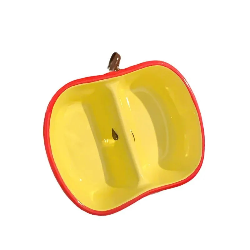 Creative Fruit Shaped Ceramic Dish Household Snacks Dishes Sauces Seasonings Plate Mini Saucer Tableware Dinner Kitchen Supplies