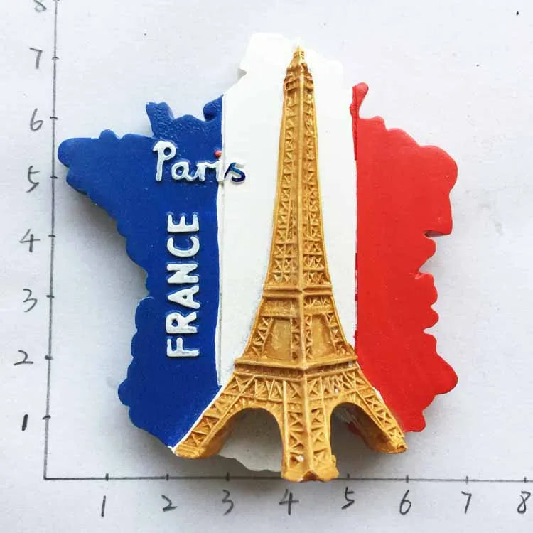 Paris France Tourist Souvenir Fridge Magnets Eiffel Tower French Magnetic Stickers Annecy Decoration on The Fridge Travel Gifts