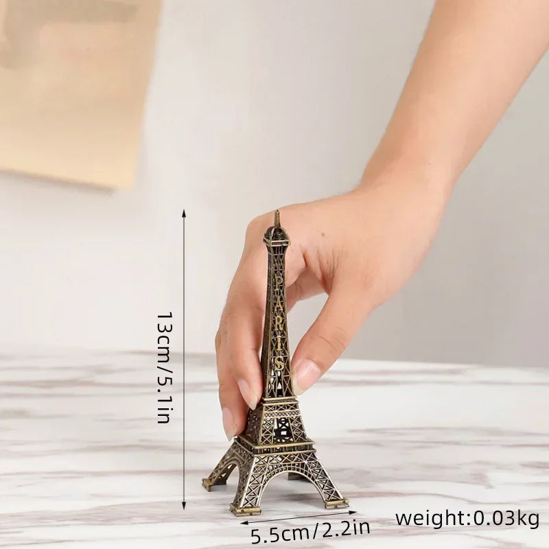 Paris Eiffel Tower Metal Crafts Home Decoration Accessories Figurine Statue Model Souvenir Home Interior Design Ornaments