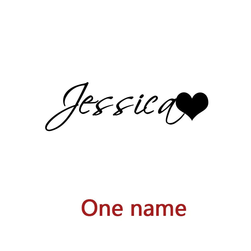 Custom Two Names Necklace with Heart Stainless Steel Couple Choker Personalized Jewelry Mother's Day Gift Women's Necklace Gift