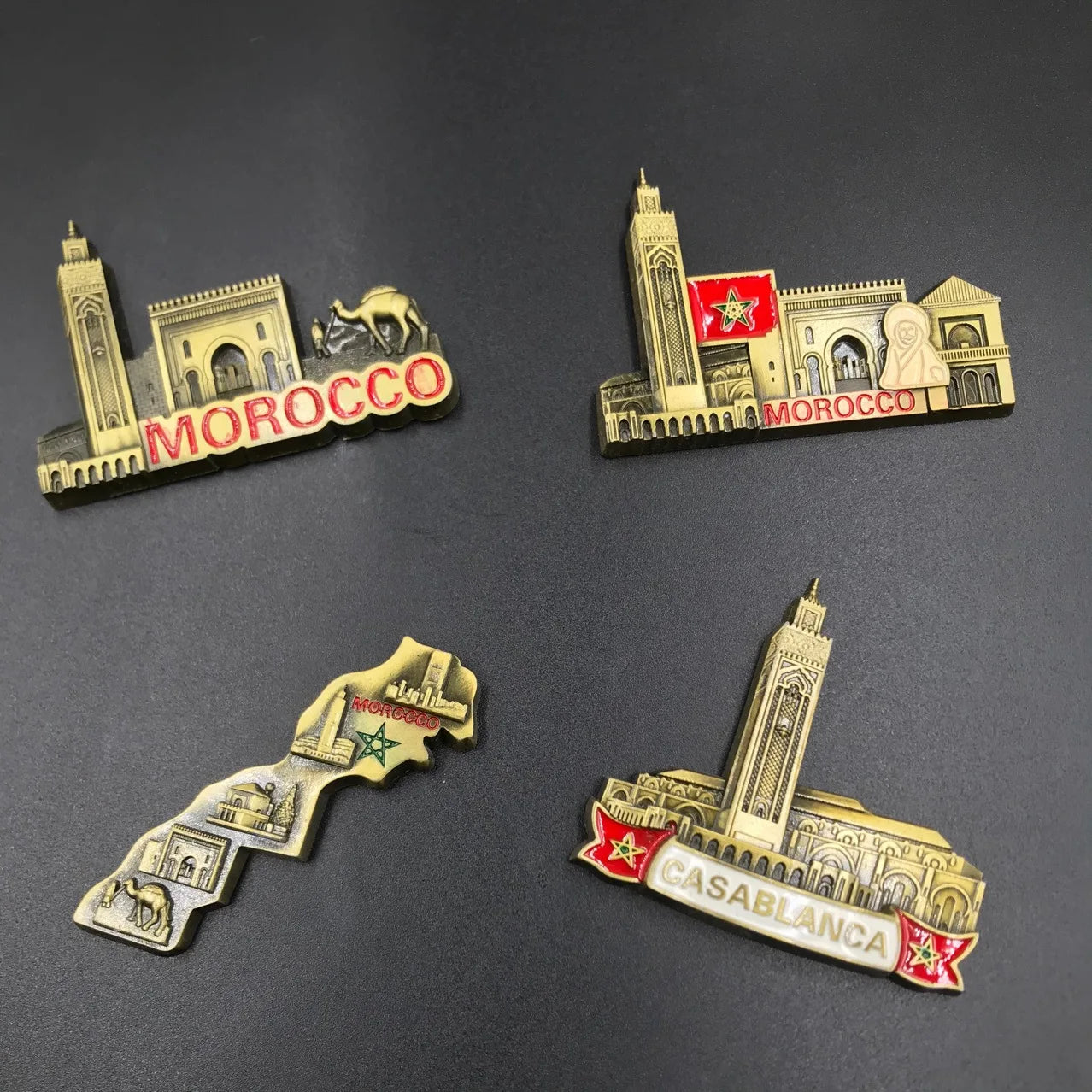 Morocco Tourist Souvenirs Fridge Magnet Casablanca Metal Refrigerator Magnets Home Decor Accessories Souvenir Collection Gifts