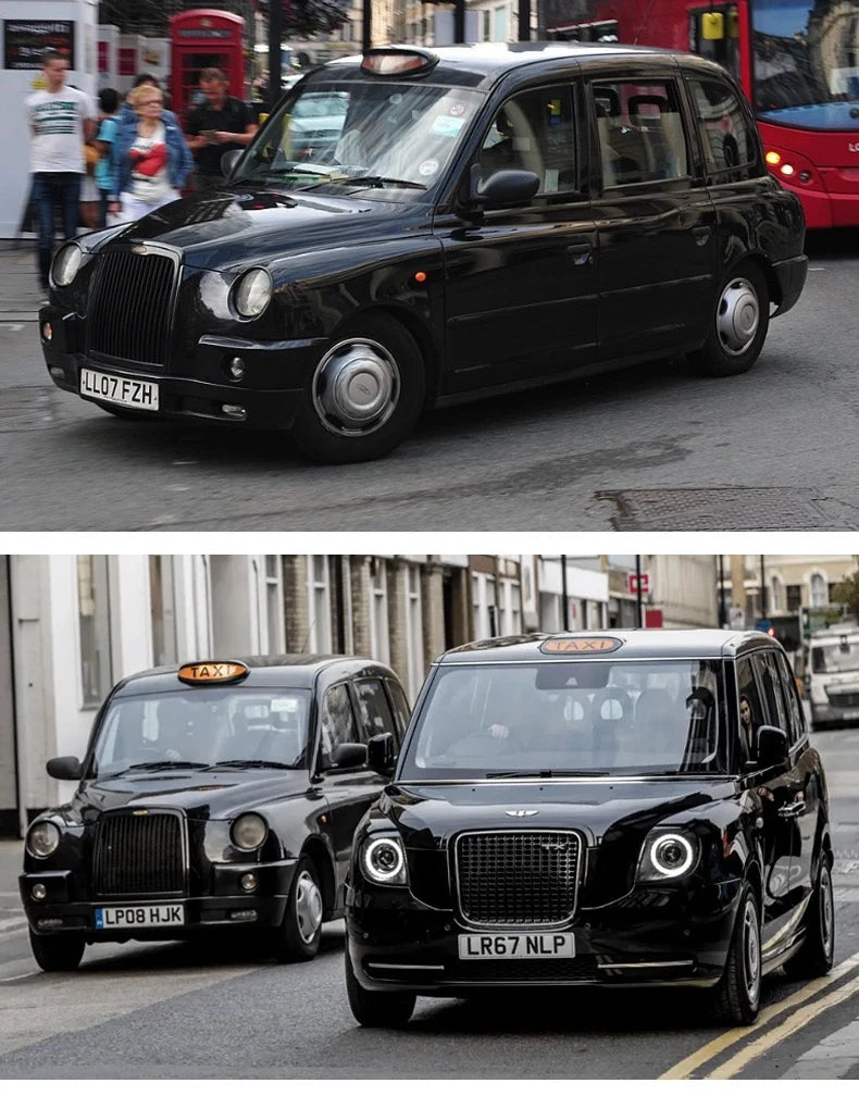 1:32 Alloy Diecast Vintage London-Taxi Car Model doors open Classic Pull Back Miniature Vehicle Replica For Collection Gift