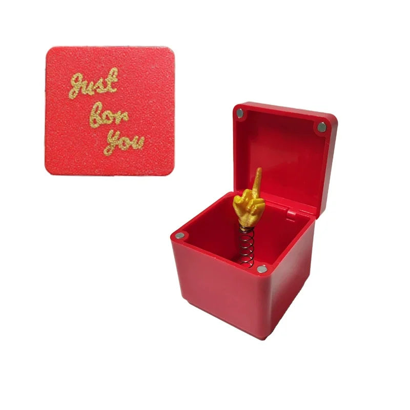 Middle Finger in a Box – Funny Gag & Prank Gift for Adults