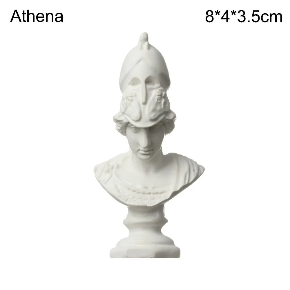 New Mini Figurine Plaster Statue Greek Mythology Celebrities Famous Sculpture Drawing Practice Gypsum Bust Portraits Home Decor