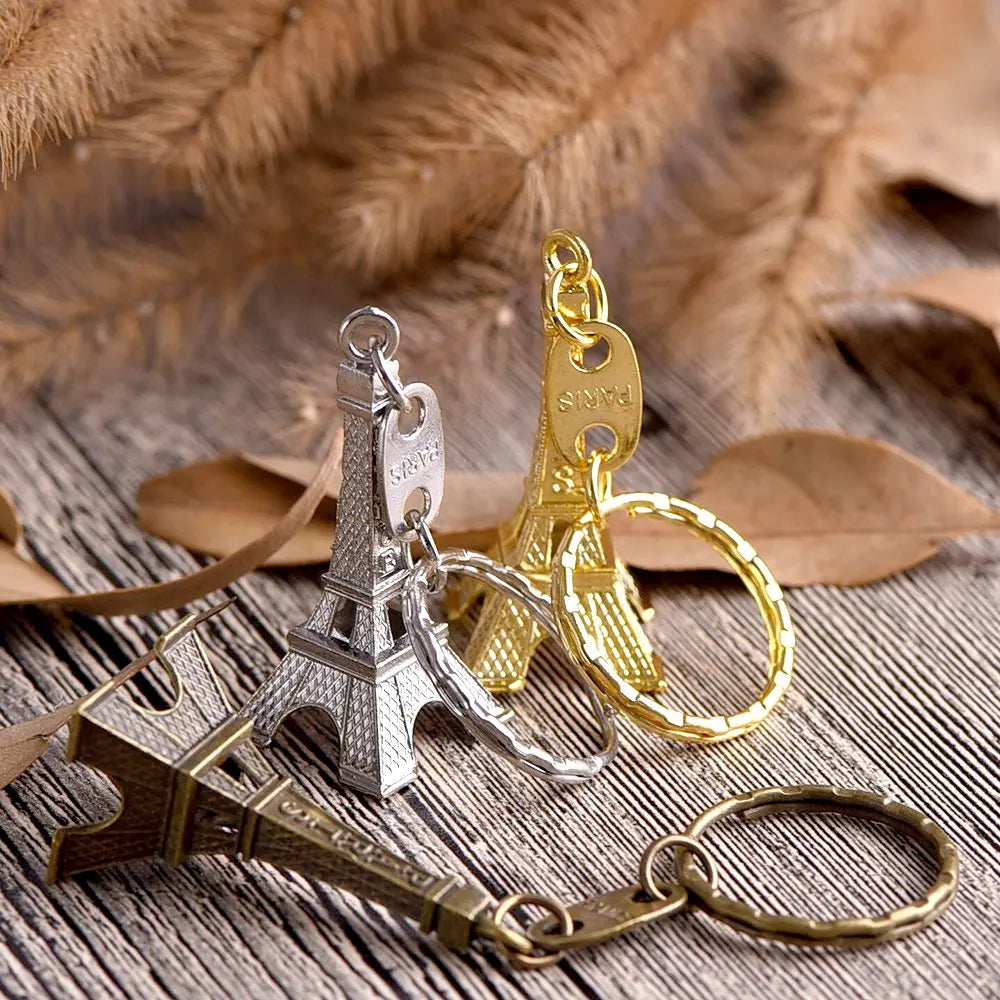 12Pcs Eiffel Tower Keychain For Keys Souvenirs Paris Tour Eiffel Keychain Key Chain Key Ring Decoration Key Holder